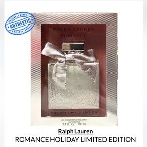 Ralph Lauren Romance Holiday Limited Edition Perfume 3.4oz - Silver